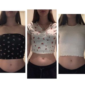 ❣️3 CROP TOP BUNDLE❣️ Size: XS